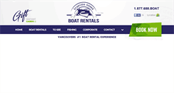 Desktop Screenshot of boatrentalsvancouver.com